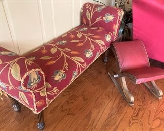 Good-looking custom upholstered bed bench