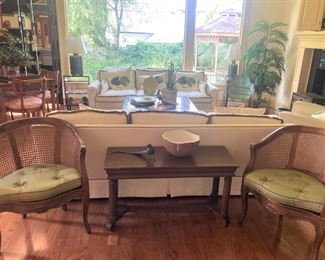 Matching sofas; matching chairs