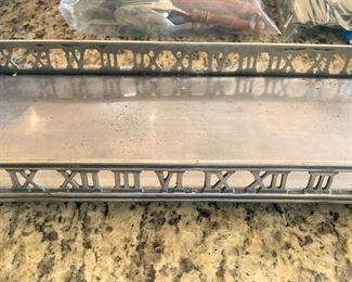Roman numeral rectangular tray