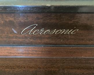 Acrosonic piano