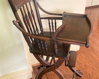 Antique high chair