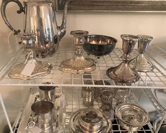 Many lovely  silverplate selections