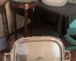 Large silverplate tray