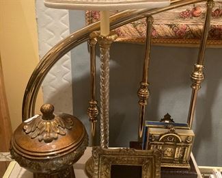 One of the two matching lamps