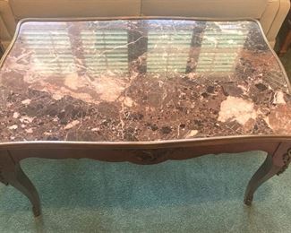 Granite top coffee table