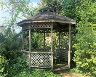 Check out the gazebo.