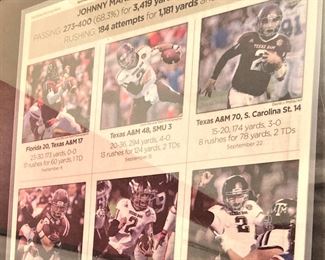 Heisman Trophy winner Johnny Manziel during A & M  games