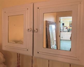 White double wall cabinet