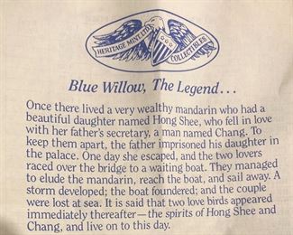 The Blue Willow Legend