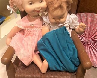 Dolls; child's rocker