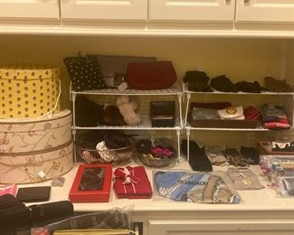 Hat boxes , gloves, etc.