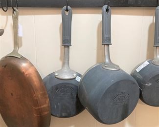 Copper skillet; Magnalite cookware