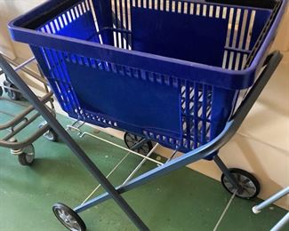 One of two shopping carts