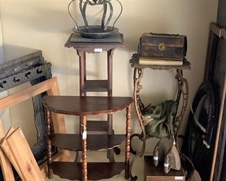 Miscellaneous tables and plant stands