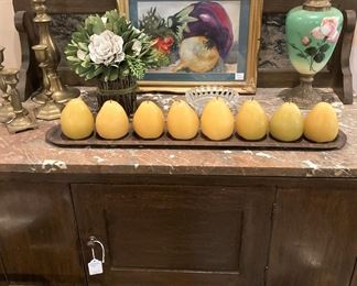 Marble top antique washstand