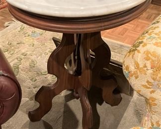 Another marble top Eastlake table