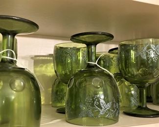 Green glassware