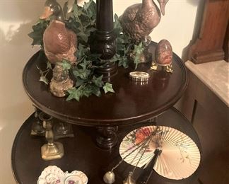 3-tier antique table