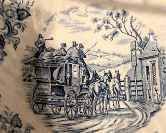 "Coaching Scenes" Johnson Bros ironstone - Made in England