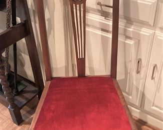 One of two dining chairs