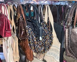Some of the many purses
