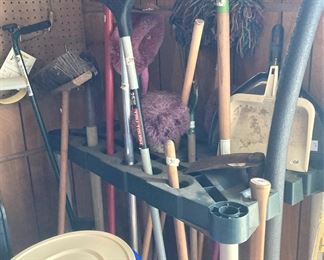Yard tools and rack