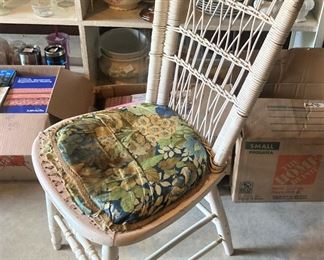 Old wicker chair