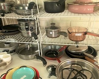 Turquoise, yellow, and red Sizzling Servers -Caravelle from France