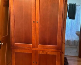 Wood Console Cabinet 