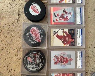 Hockey Cards and Signed Pucks 