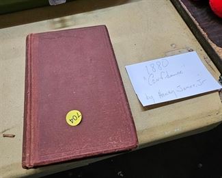  1880 "CONFIDENCE" BOOK BY HENRY JAMES, JR.