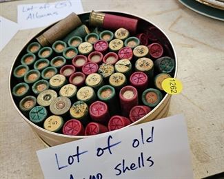 LOT OF OLD AMMO SHELLS