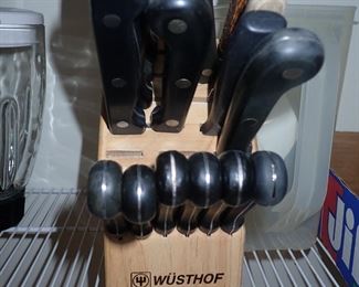 WUSTHOF BLOCK , MISC.  KNIVES