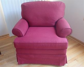 SOFT BURGANDY SIDE CHAIR