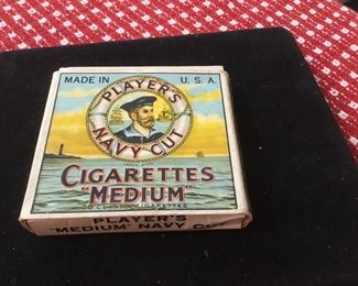 Vintage Players Navy Cut Cigarette box