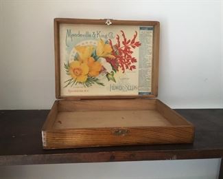 Mandeville & King Flower Seed Box 