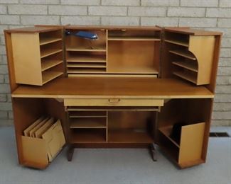 Mid Century Modern "Magic Box" Teak Modular Desk