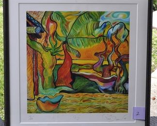 FIJI - LITHOGRAPH BY PIERCE BROSNAN - SIGNED AND NUMBERED 81/999