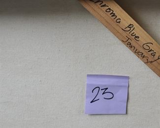 ORIGINAL PAINTING BY CHASE LANGFORD - TITLE:  CHROMA BLUE GRAY