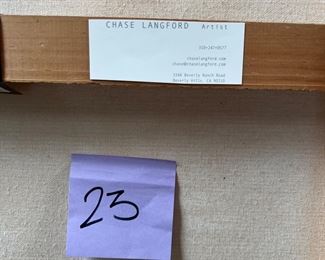 ORIGINAL PAINTING BY CHASE LANGFORD - TITLE:  CHROMA BLUE GRAY