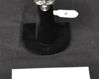 ALEXANDER MCQUEEN SKULL RING SILVER TONE