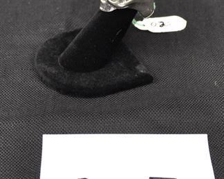 ALEXANDER MCQUEEN SKULL RING SILVER TONE