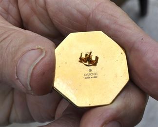 GUCCI CRYSTAL RESIN EAR RINGS