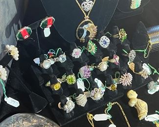 A CASE FULL OF FINE JEWELRY COLLECTED BY A LADY WHO LOVED BEAUTIFUL THINGS ---  BUY WITH CONFIDENCE @ WHOLESALE PRICES. ALL SALES ARE MADE WITH A 100%  SATISFACTION GUARANTEE. 