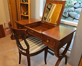 Vanity desk and chair
