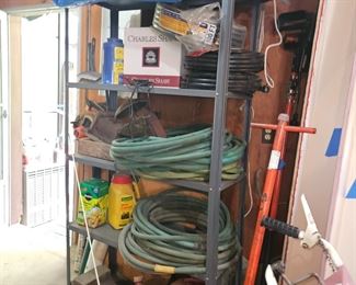 Garden supplies and tarps