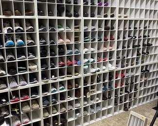Walls of shoes
