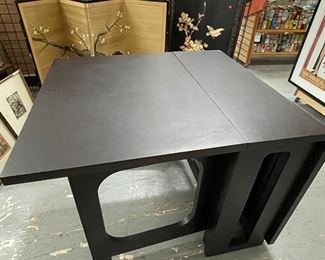 Black Folding Side Table/Dining Table