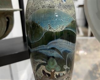 Signed Glass Vase