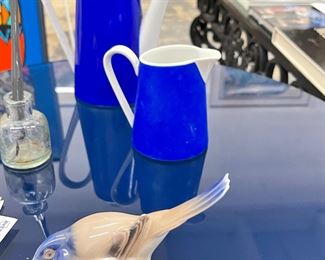 Mid-Century Blue Porcelain